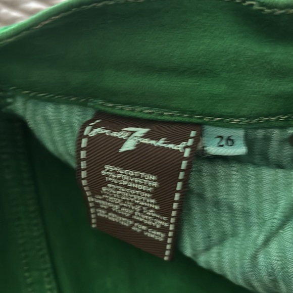 Woman’s green For All Man kind skinny jeans in excellent condition - Picture 3 of 6